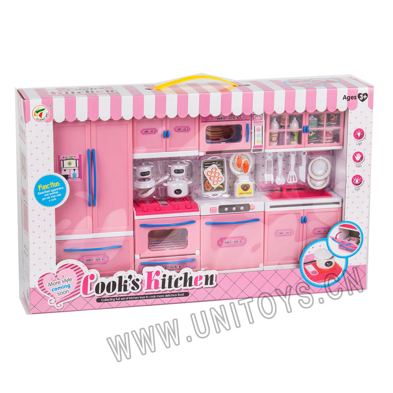 带声音灯光厨具套庄（配纽扣电池）（38 PCS）