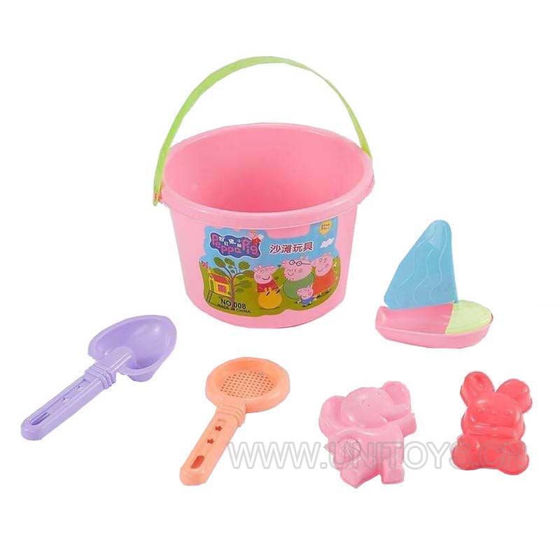 小猪佩奇沙滩具套庄（中文贴标）（6PCS）