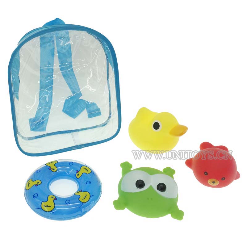 带哨搪胶动物套庄（4PCS）