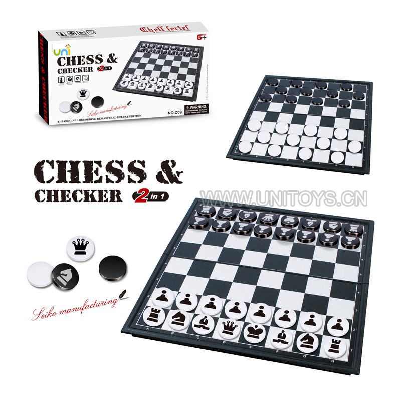 磁性国际象棋/西洋棋2合1套庄
